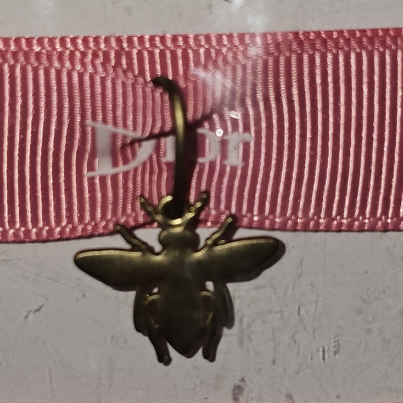 Dior Authentic Ribbon wrap bracelets with gold charms. Set of 3. New in Package. - Picture 5 of 7